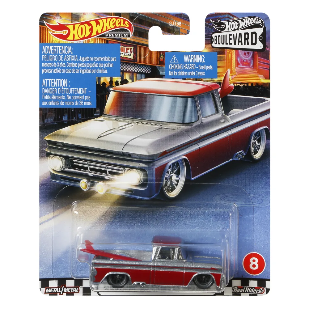 CUSTOM '62 CHEVY PICKUP — GJT77 — Metalflake Silver w/ Red roof — imagem 2