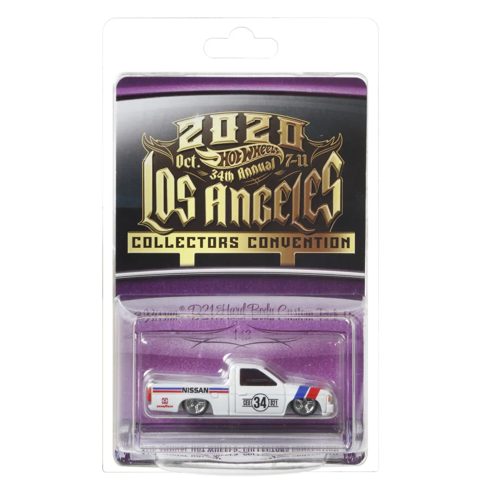 '93 NISSAN D21 HARD BODY CUSTOM PICKUP — GLH77 — White — imagem 2