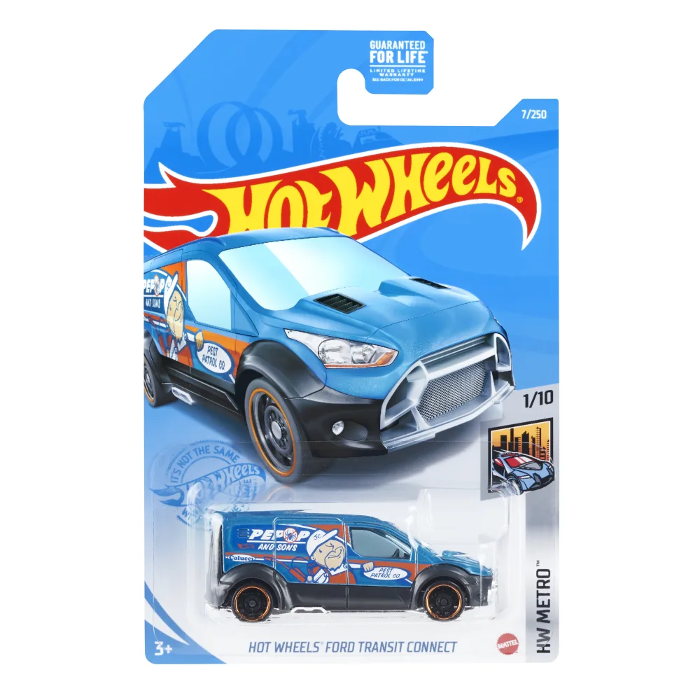 Hot Wheels Ford Transit Connect — GRX79 — Blue — imagem 2