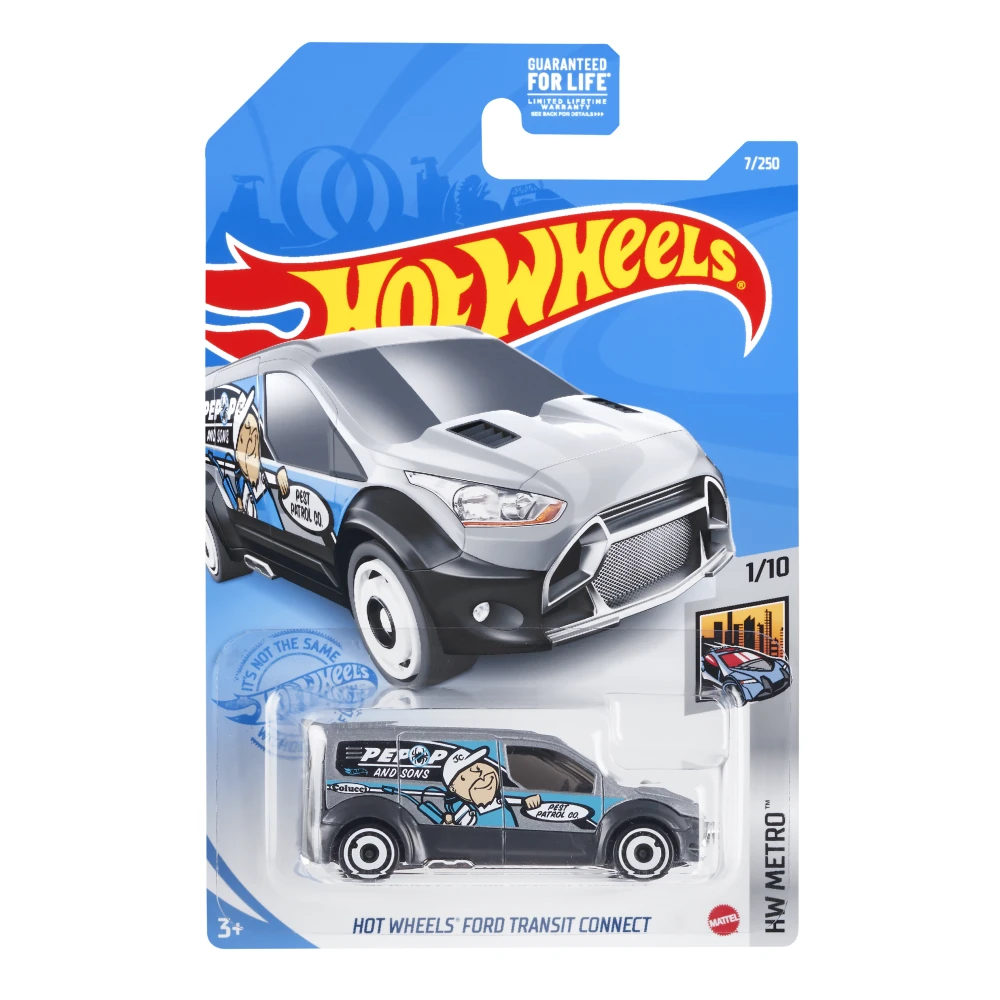 Hot Wheels Ford Transit Connect — GTC19 — Light Gray — imagem 2