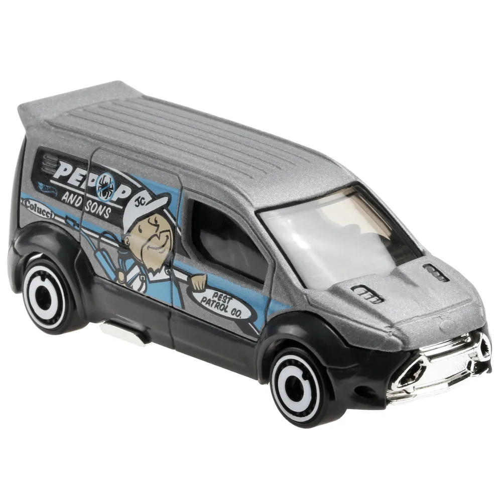 Hot Wheels Ford Transit Connect — GTC19 — Light Gray — imagem 4