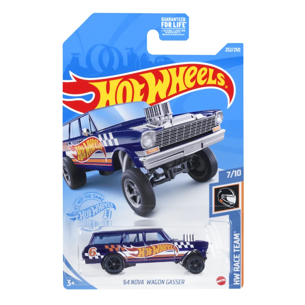 '64 Nova Wagon Gasser — GTD06 — Spectraflame Blue — imagem 2