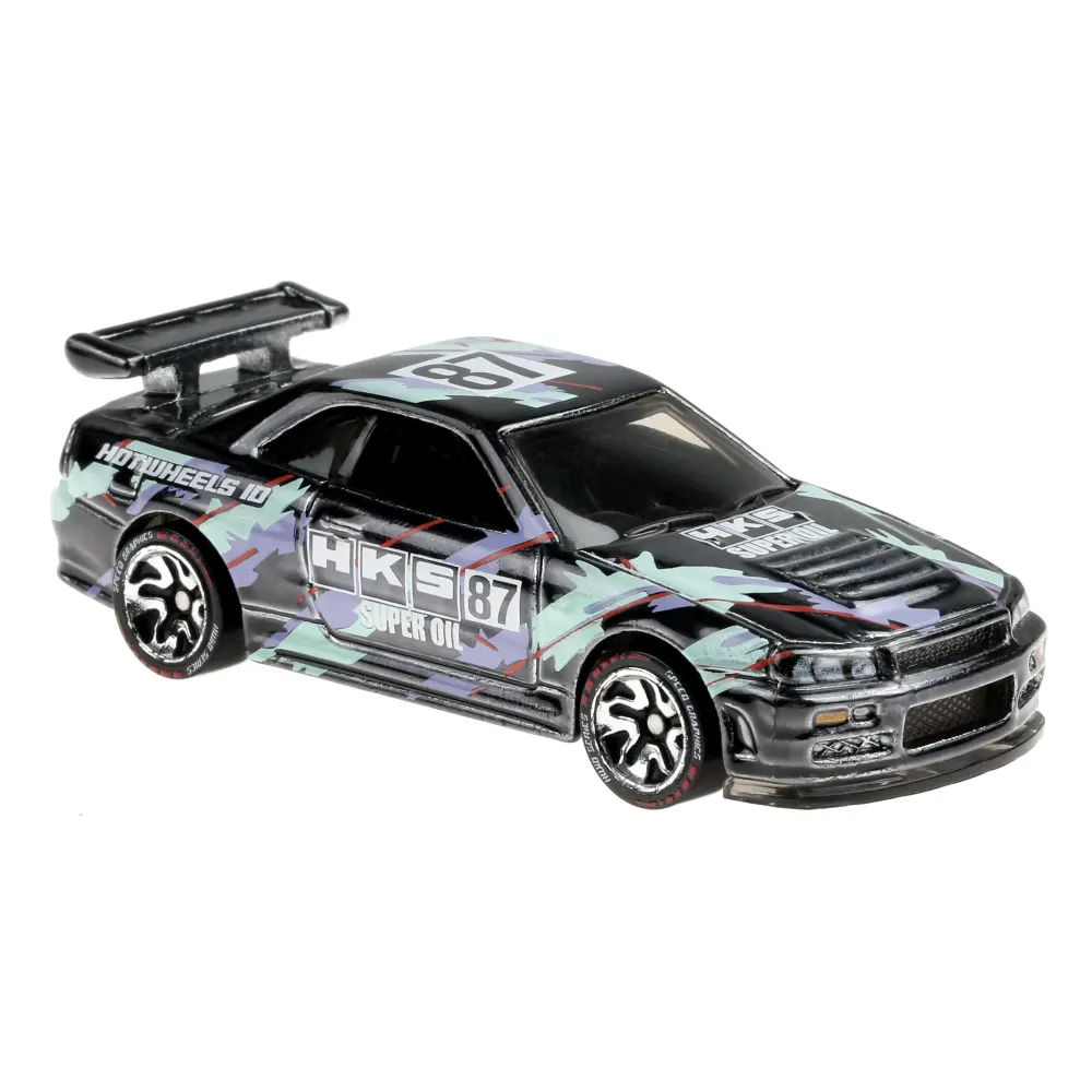 Nissan Skyline GT-R (BNR34) — HBG07 — Spectraflame Black — imagem 3