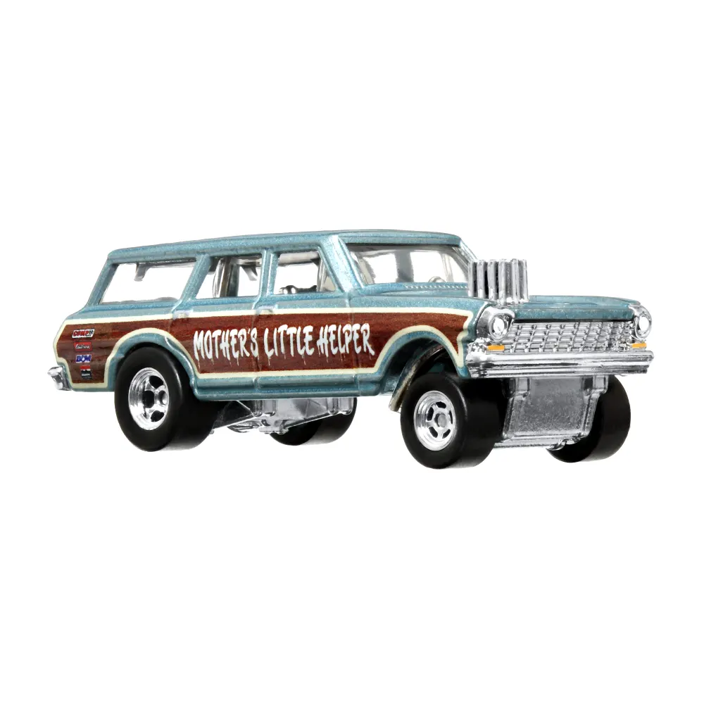 '64 CHEVY NOVA GASSER — HCK21 — Metalflake Powder Blue