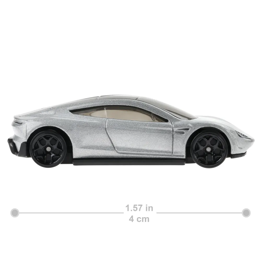 Tesla Roadster — HCV04 — Metalflake Silver — imagem 5