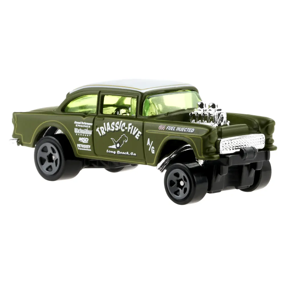 '55 Chevy Bel Air Gasser — HCV06 — Matte Olive — imagem 4