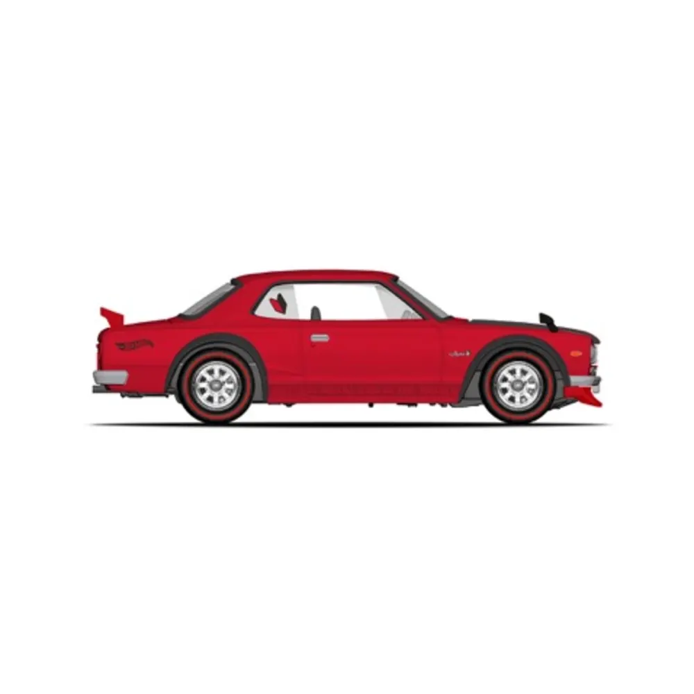 1972 Skyline H/T 2000GT-R — HGK72 — Red