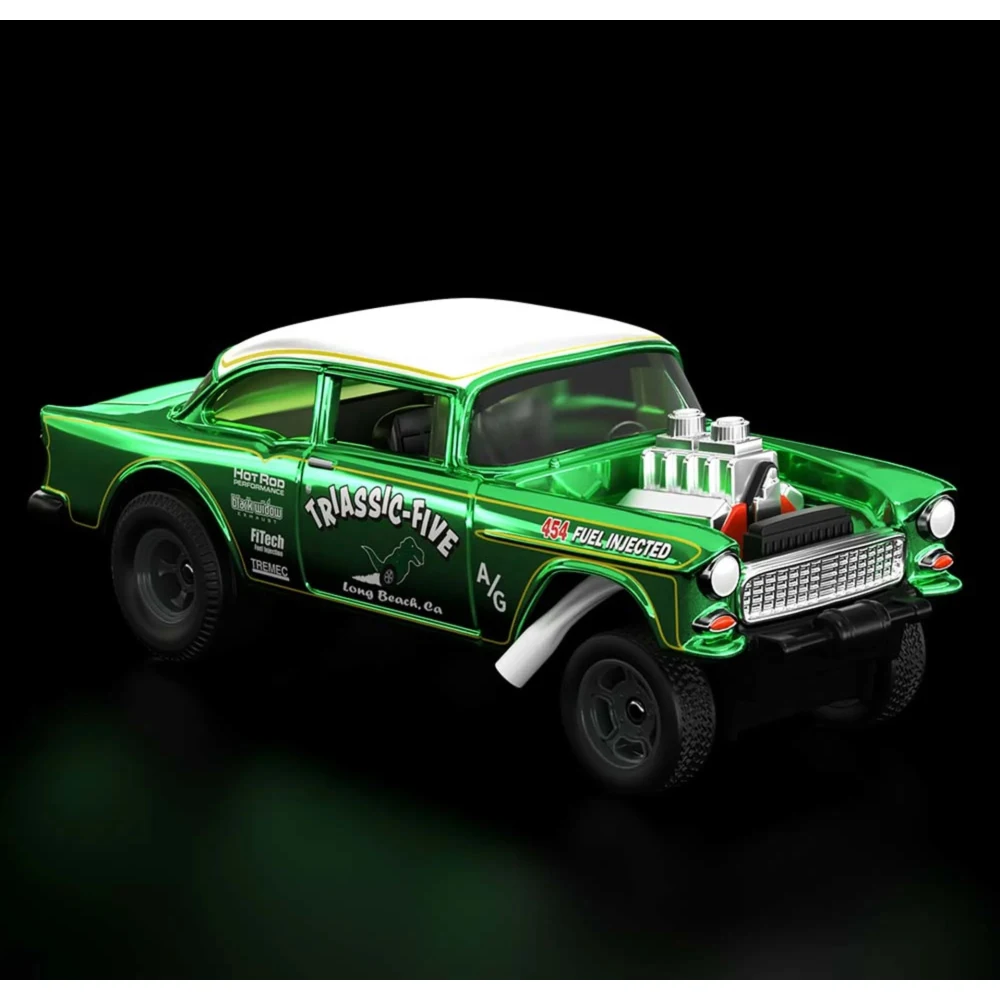 '55 Chevy Bel Air Gasser — HGW21 — Spectraflame Bright Green — imagem 3