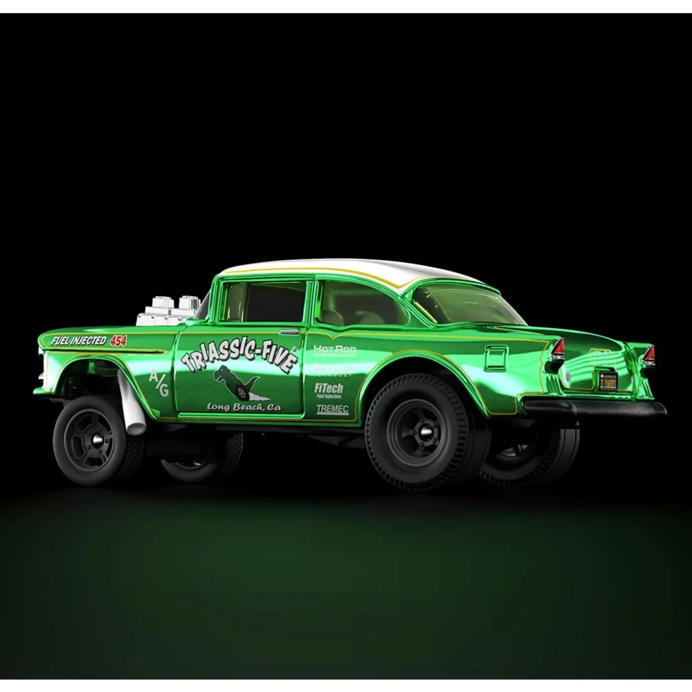 '55 Chevy Bel Air Gasser — HGW21 — Spectraflame Bright Green — imagem 7