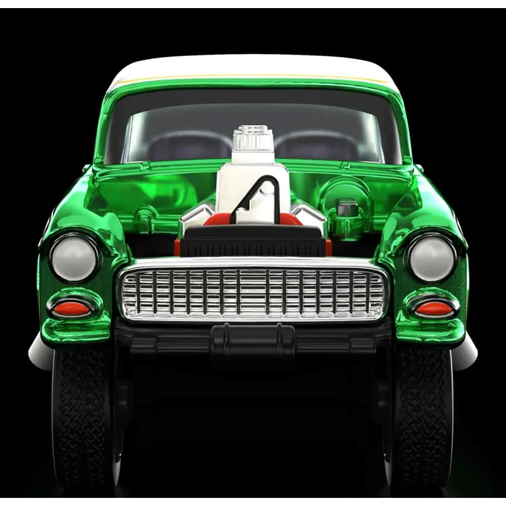 '55 Chevy Bel Air Gasser — HGW21 — Spectraflame Bright Green — imagem 8
