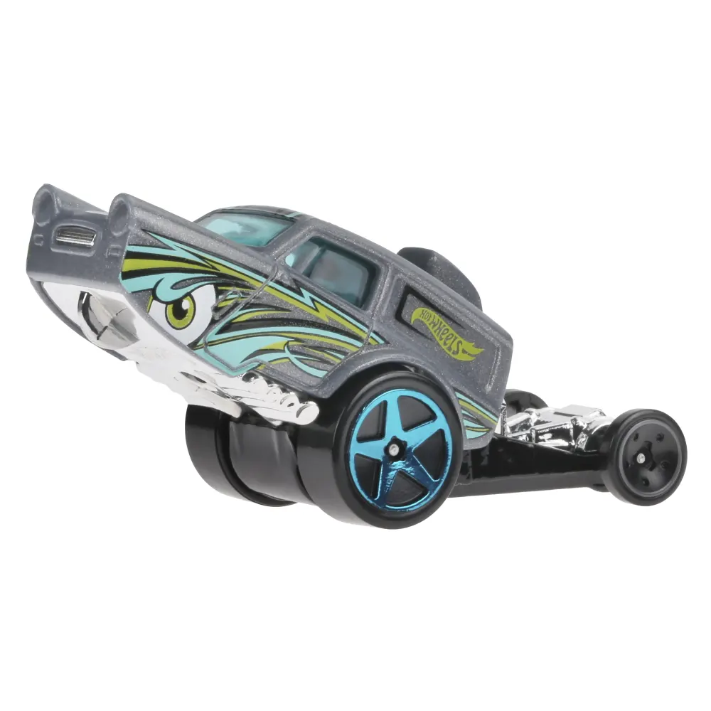 HW Poppa Wheelie — HKK06 — Metalflake Gray — imagem 3