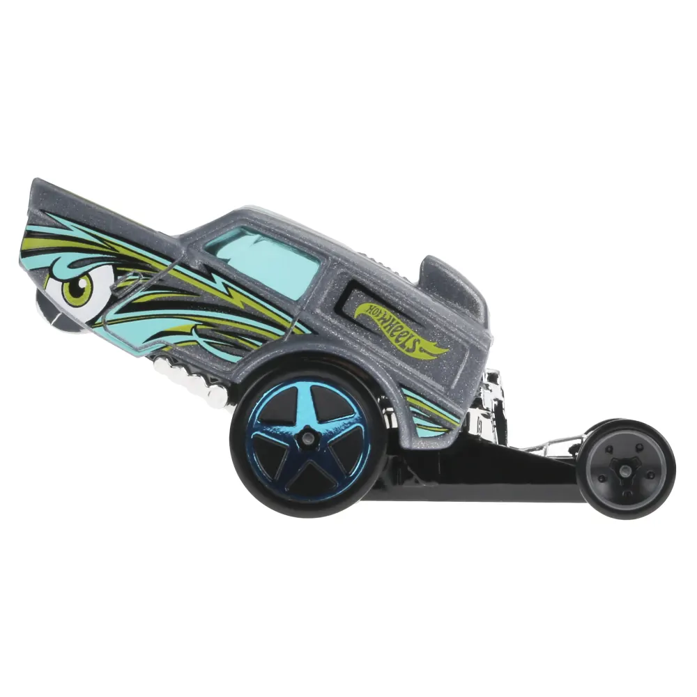 HW Poppa Wheelie — HKK06 — Metalflake Gray — imagem 5