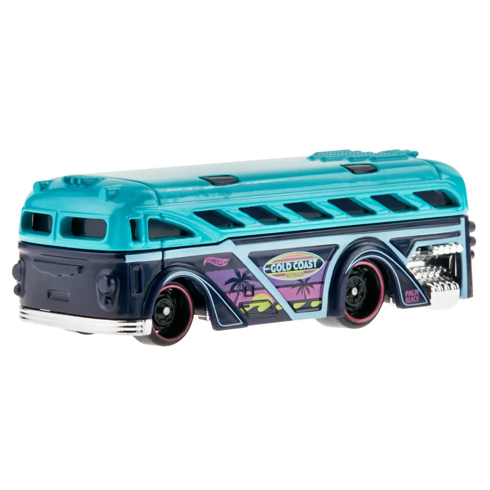 Surfin' School Bus — HKK79 — Turquoise & Dark Blue