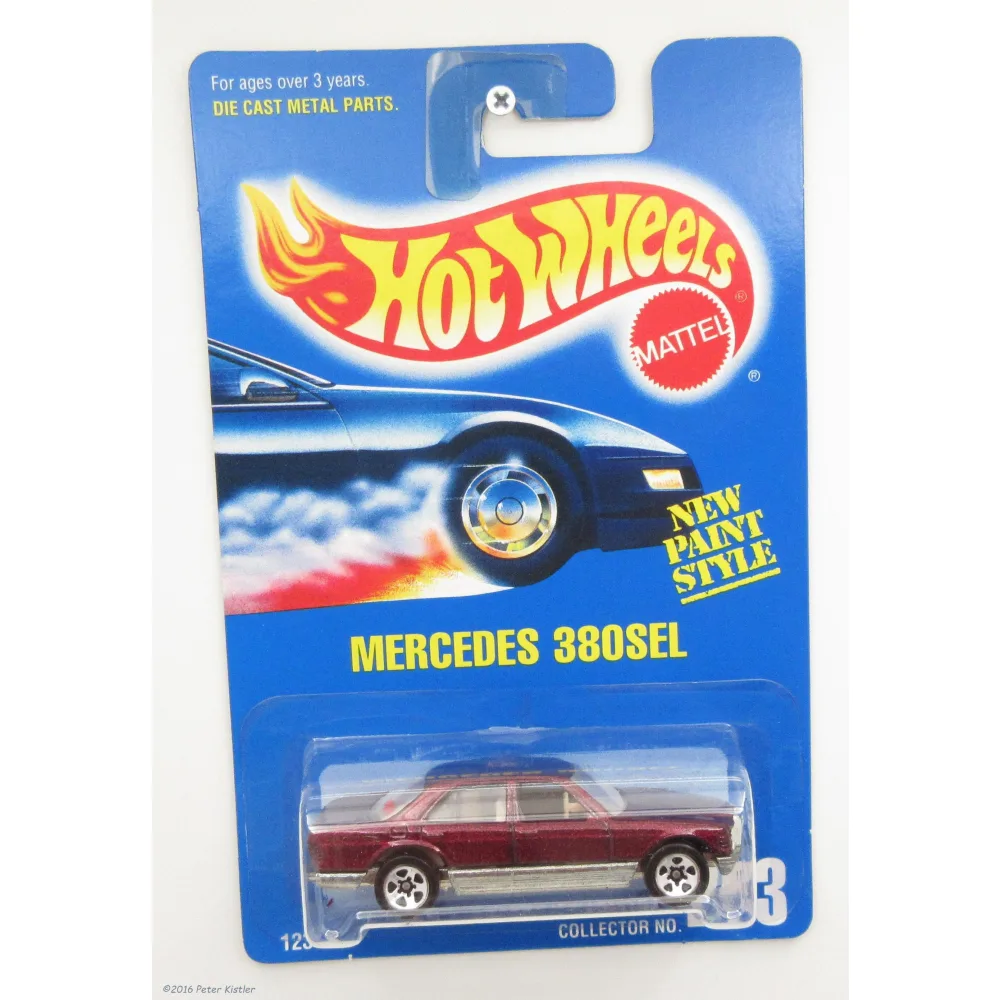 Mercedes 380 SEL — 12346 — Metalflake Burgundy