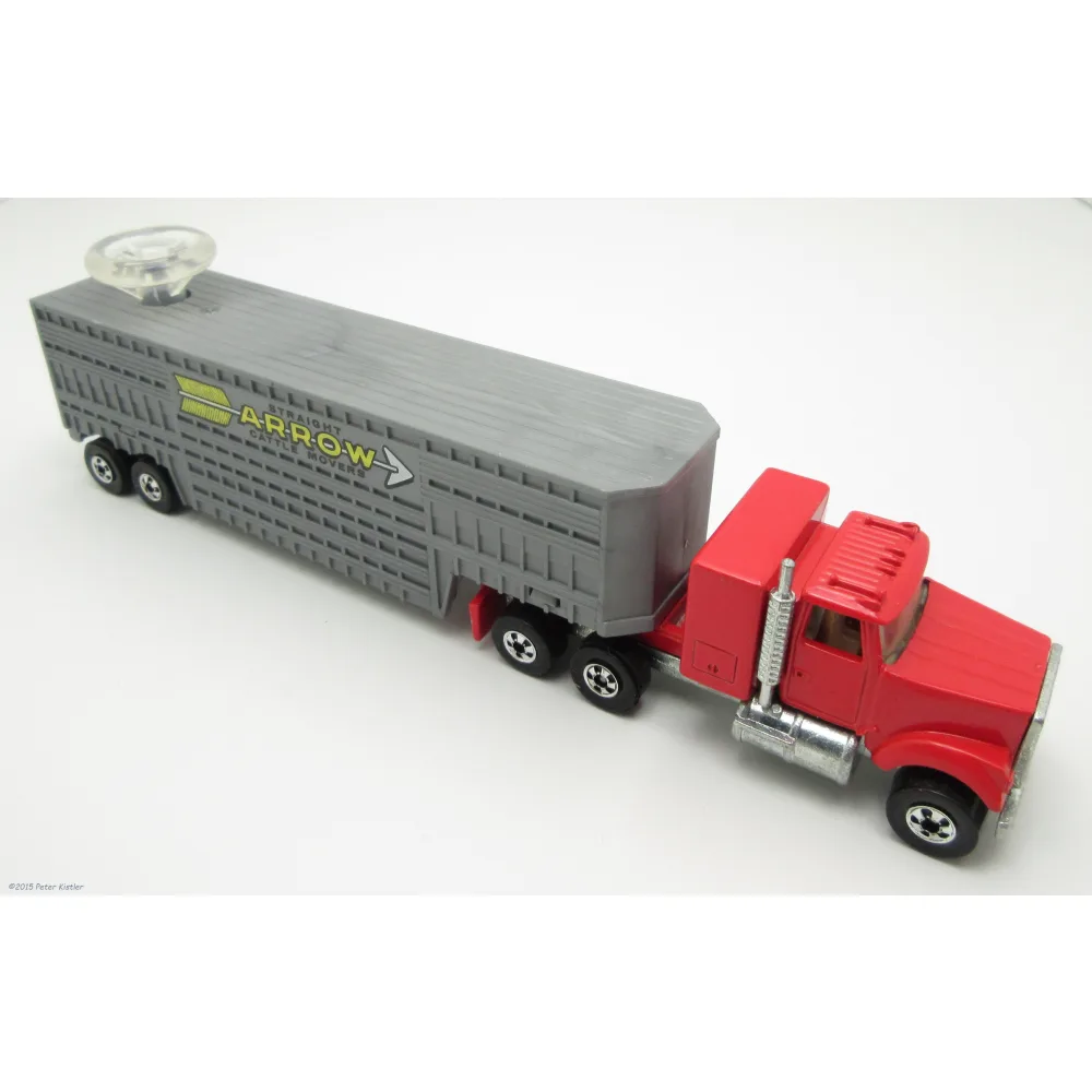 White Cattle Trailer — 3435 — Red