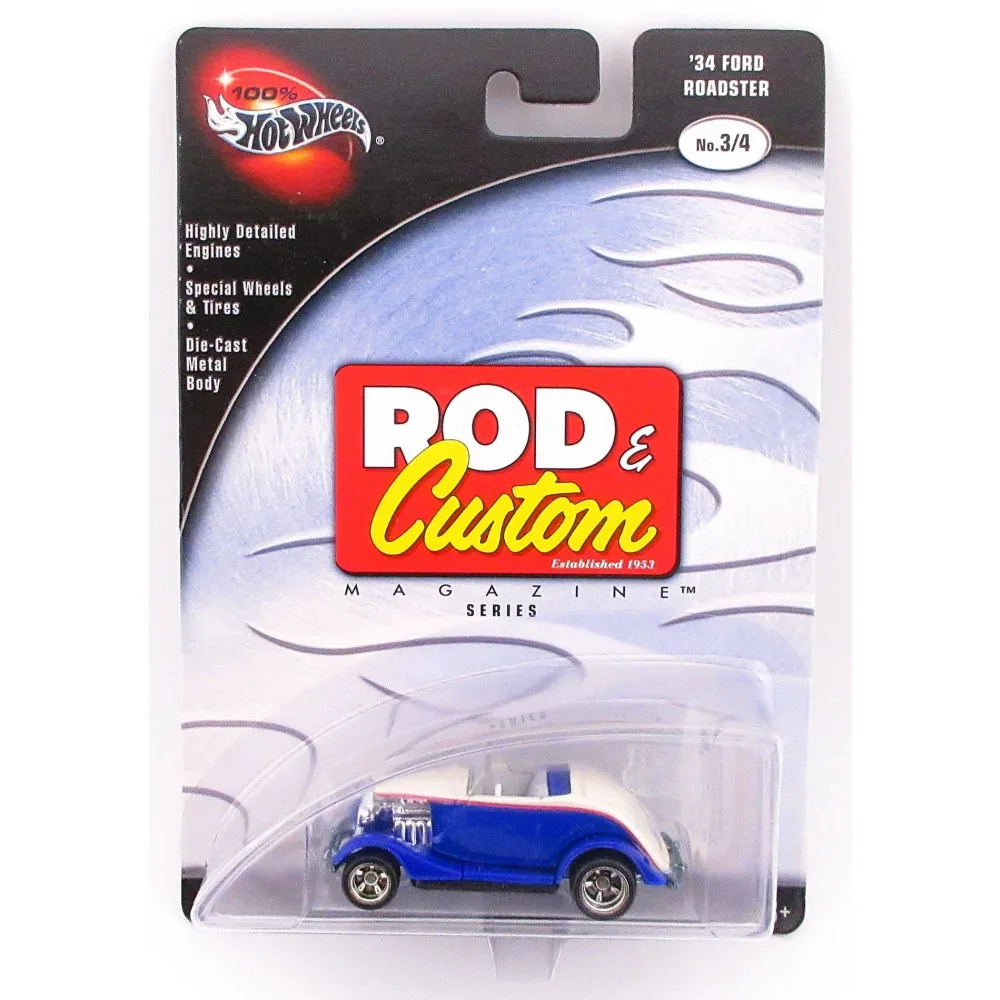 '34 Ford Roadster — 56569 — Blue & White
