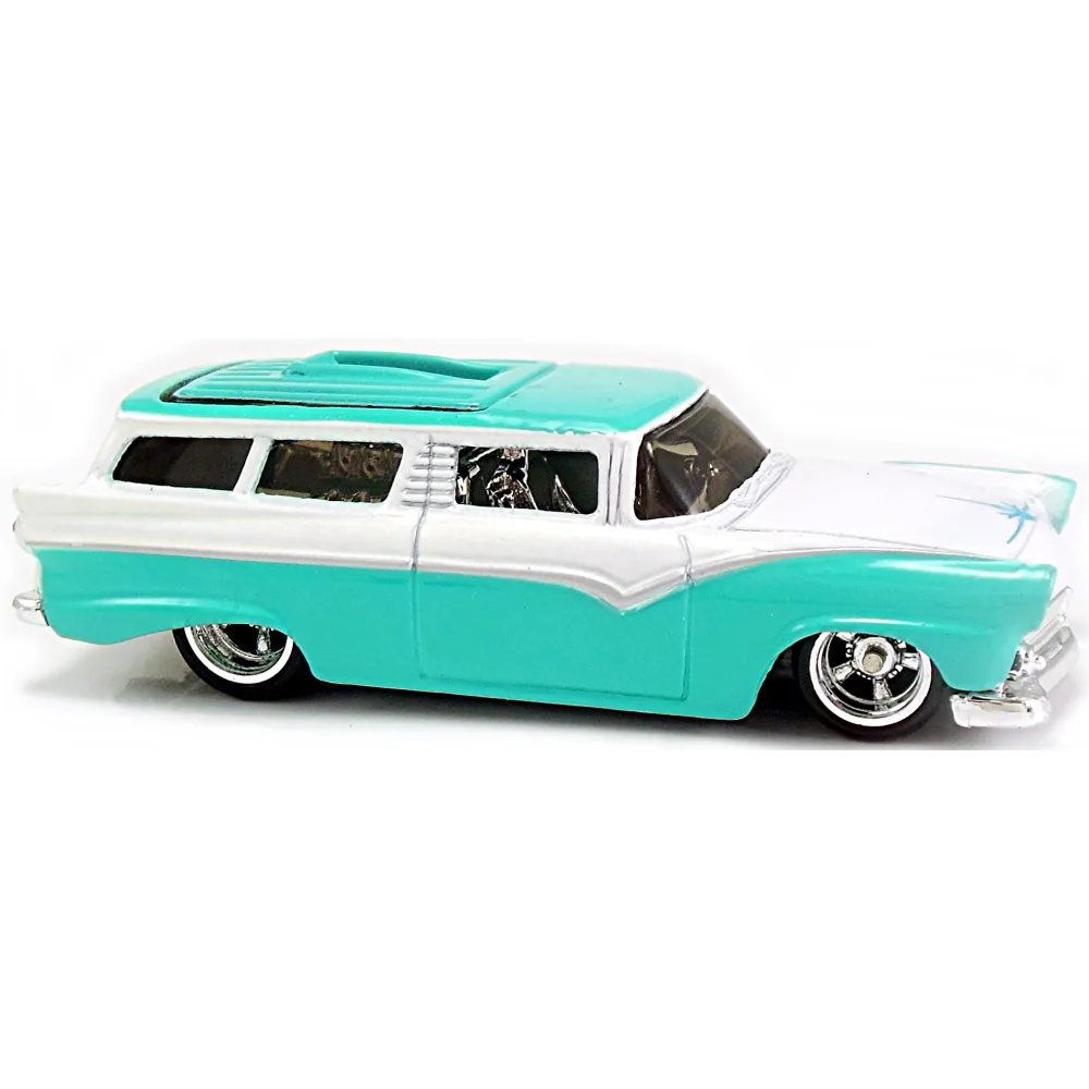 Custom 50's Ford Wagon — B2273 — Teal & White