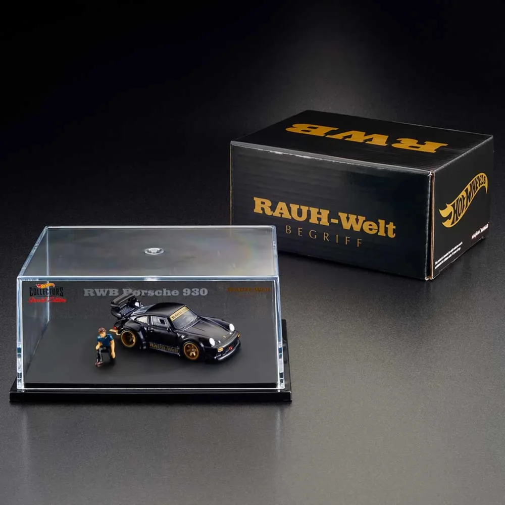 RWB PORSCHE 930 W/ AKIRA NAKAI FIGURINE — GDF84 — Spectraflame black — imagem 3
