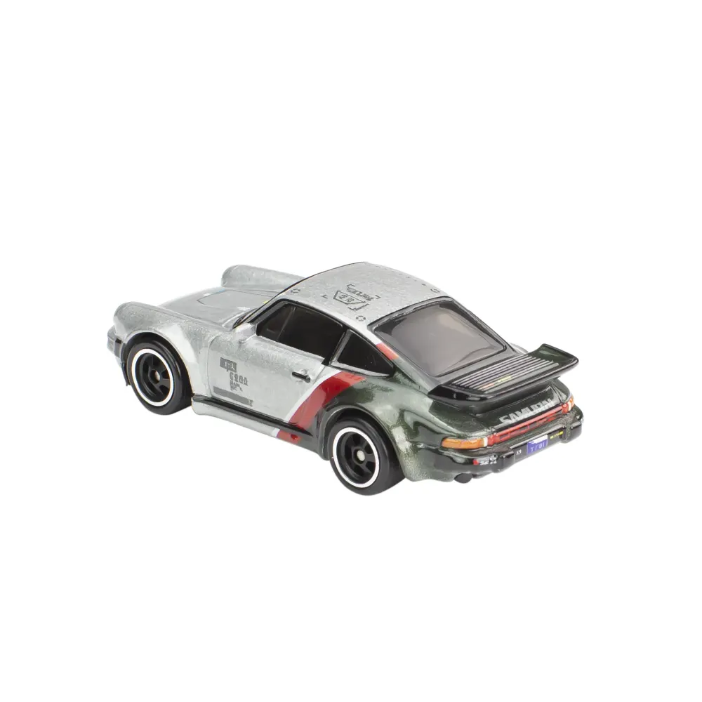 Porsche 911 Turbo (930) — HCP04 — Metalflake Two-tone Gray & Black — imagem 3
