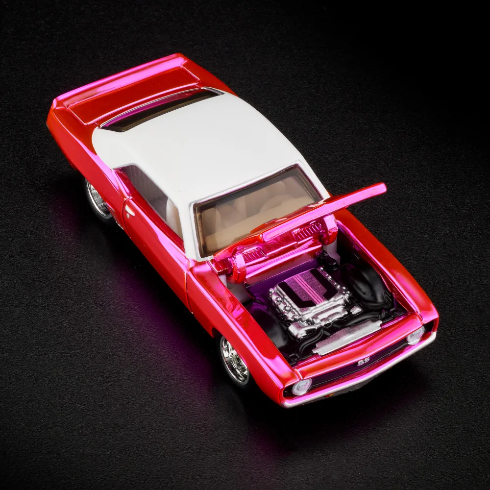 1969 CHEVY CAMARO SS — HWF32 — Spectraflame Party Pink — imagem 11
