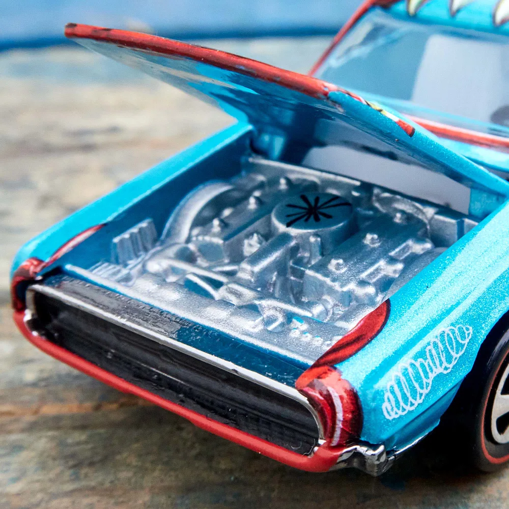 Hot Wheels x Kenny Scharf Custom T-Bird — HXD50 — Metallic Teal — imagem 7