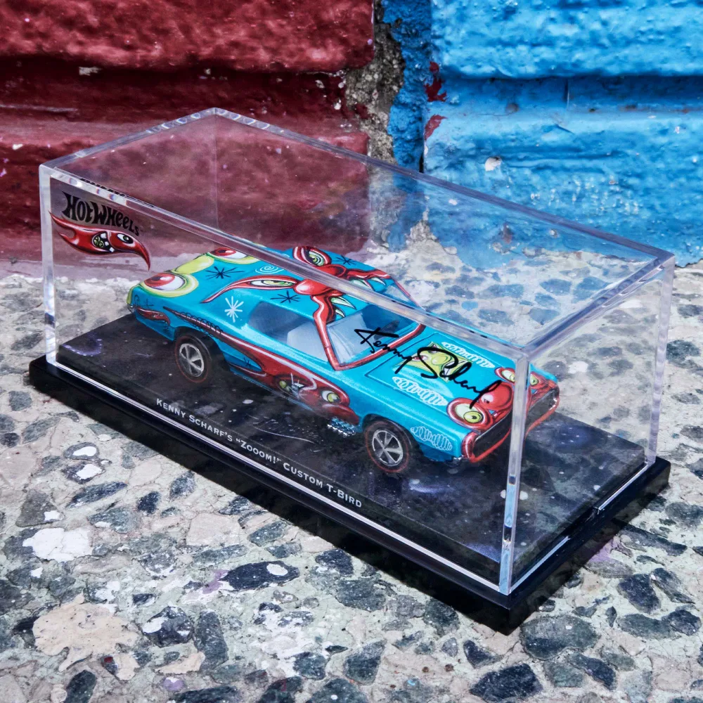 Hot Wheels x Kenny Scharf Custom T-Bird — HXD50 — Metallic Teal — imagem 8