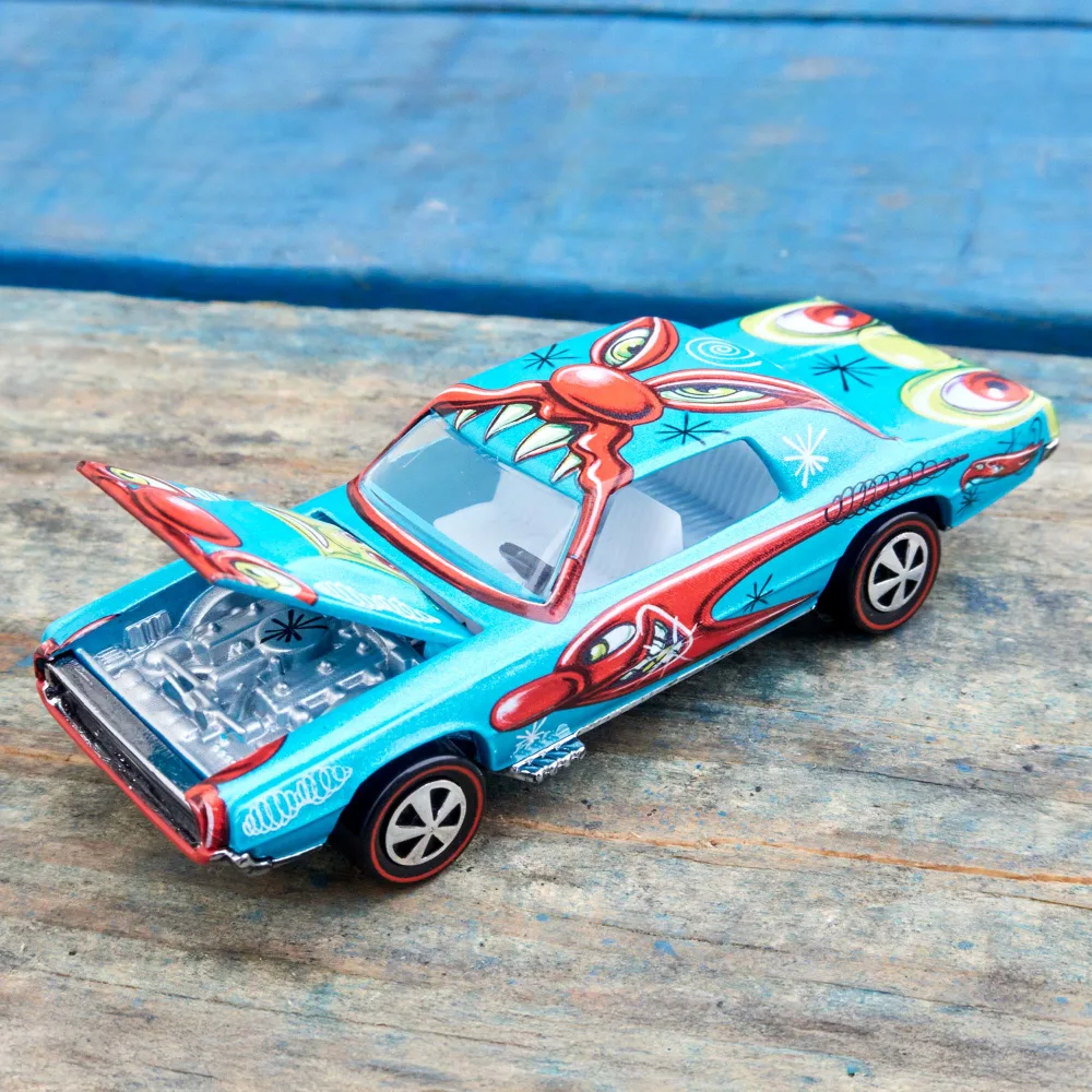 Hot Wheels x Kenny Scharf Custom T-Bird — HXD50 — Metallic Teal — imagem 14