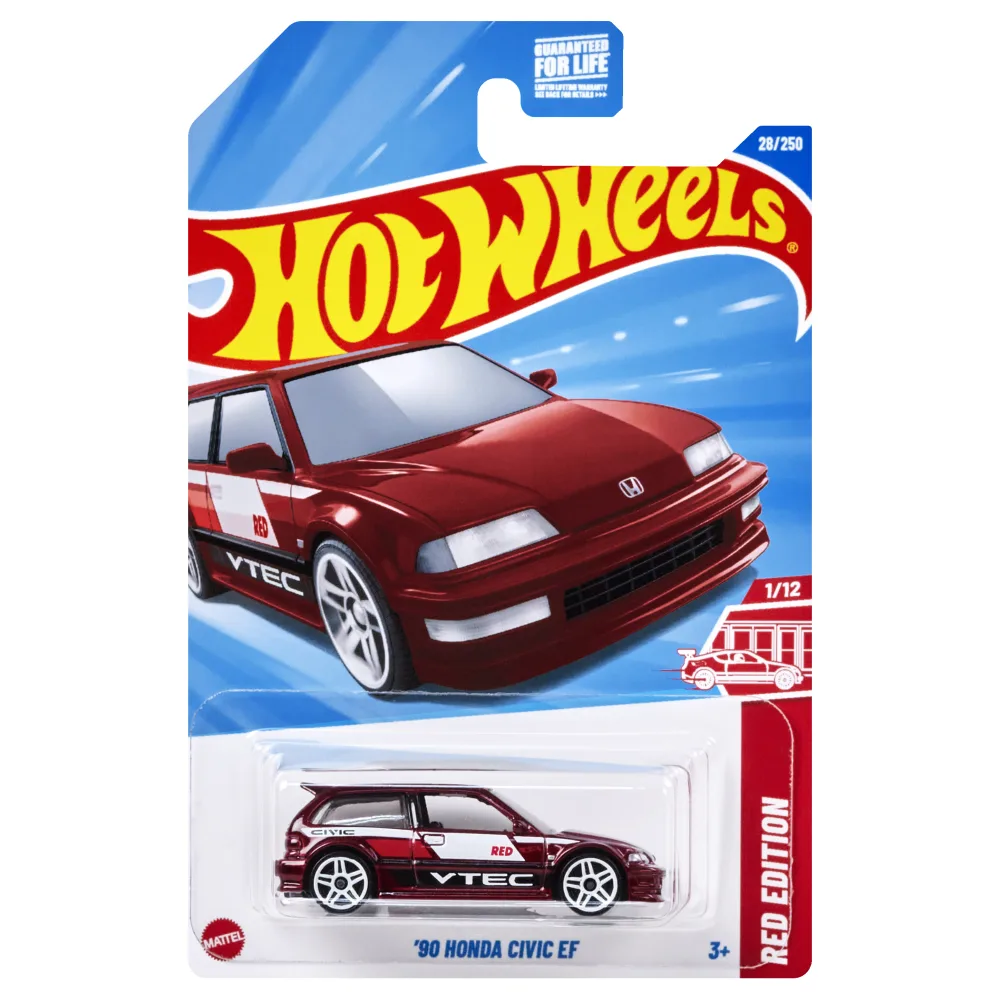 '90 HONDA CIVIC EF — HYY38 — Dark Red — imagem 2