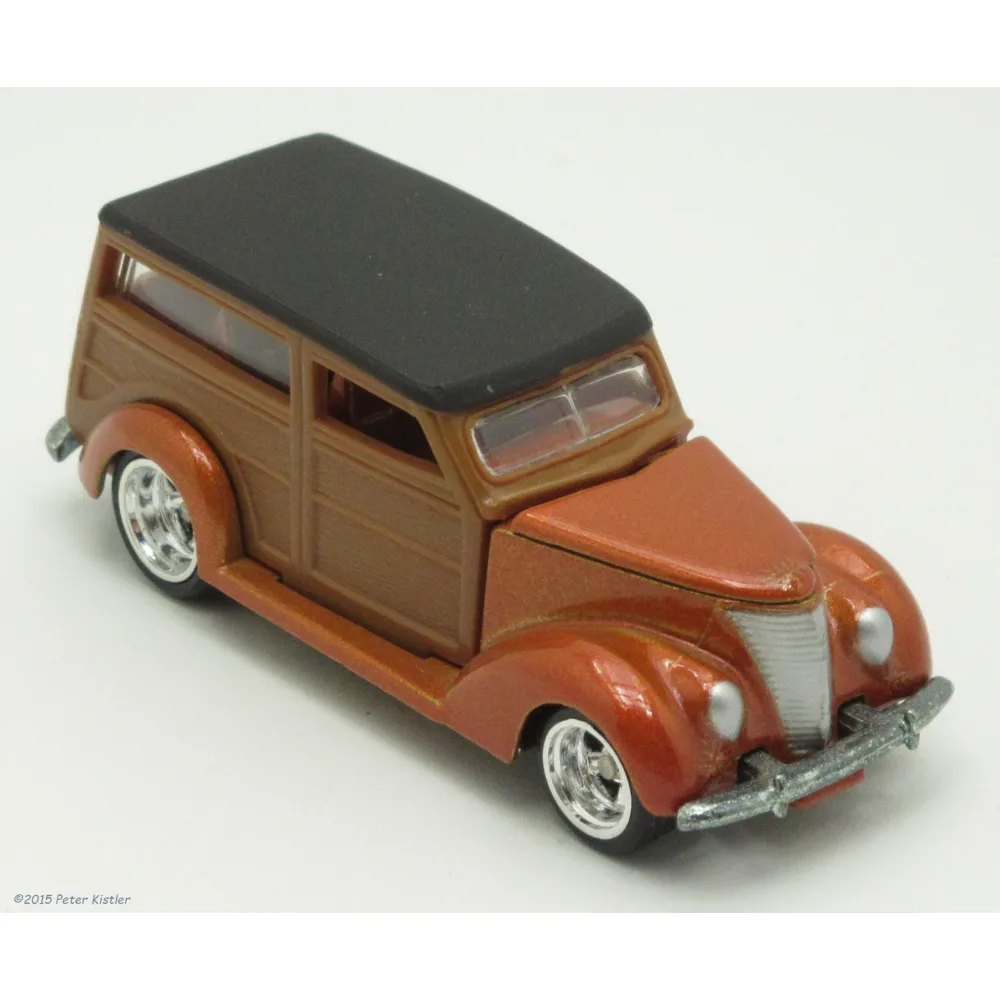 '37 FORD WOODY — J2840 — Metalflake Orange