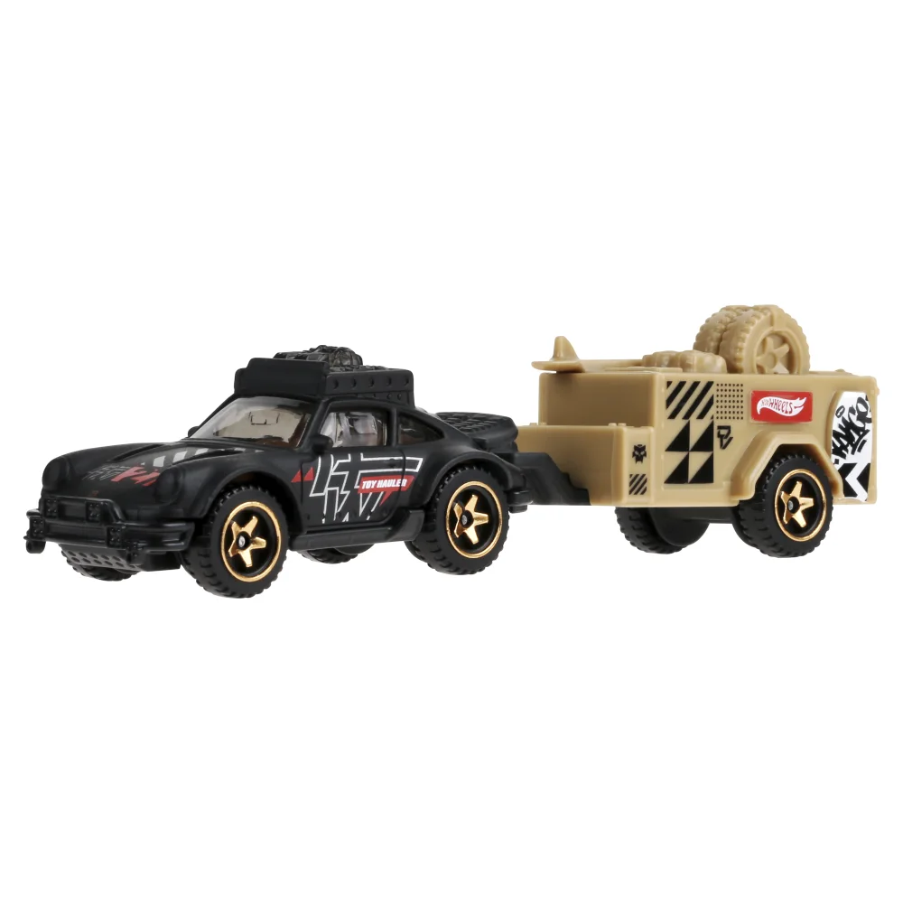 Porsche 911 Off-Roader — JCM65 — Matte Black w/ Beige Trailer