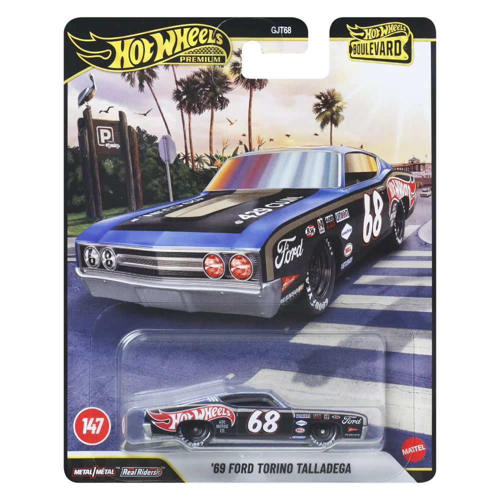 '69 Ford Torino Talladega — JHW28 — Metalflake Black — imagem 2