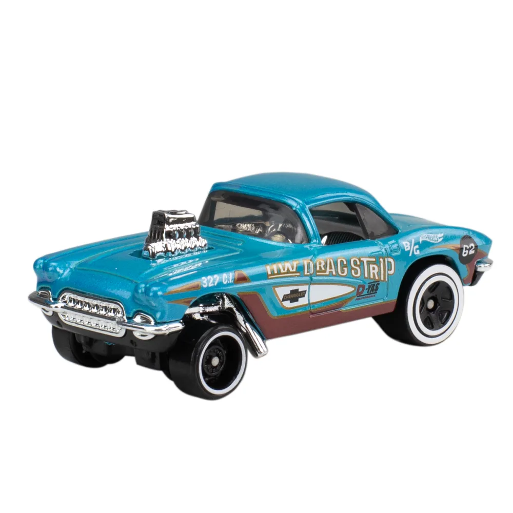 '62 Corvette Gasser — JJ077 — Metalflake Teal