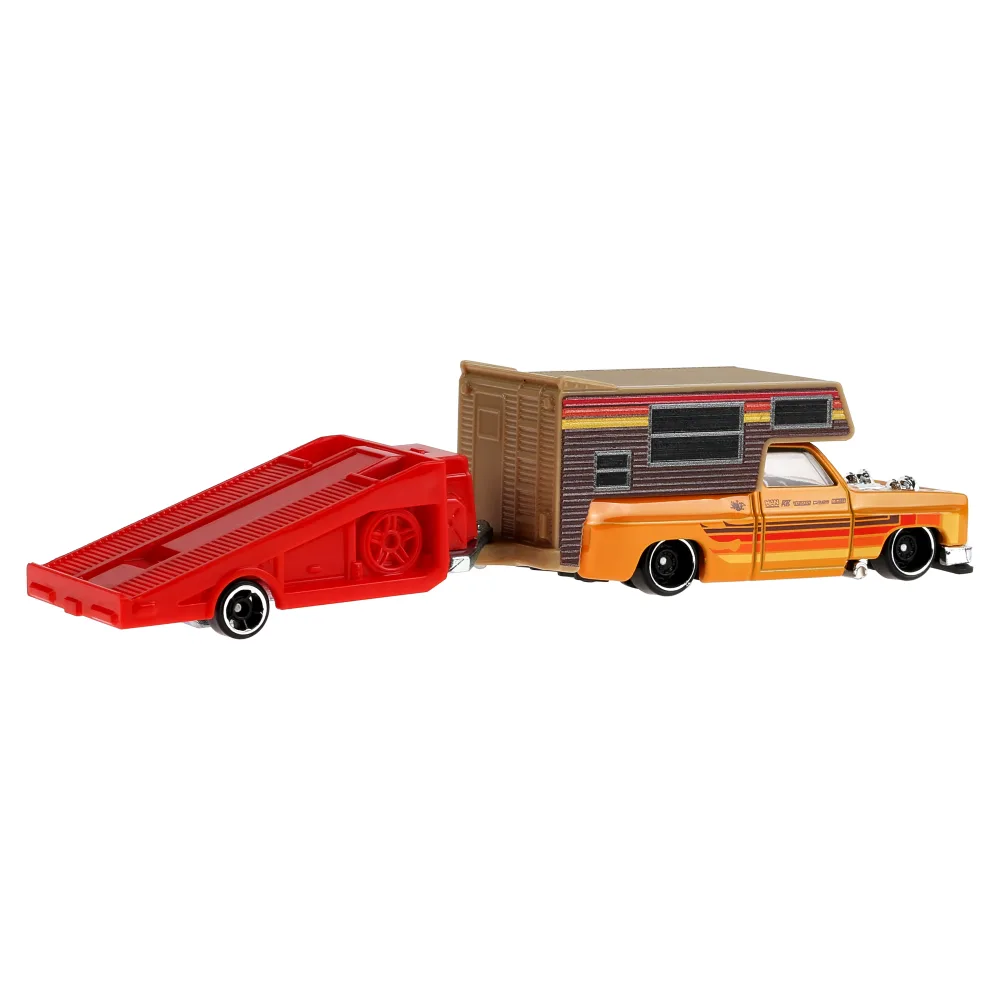 Chevy Silverado Driftcation — JKP33 — Orange w/ Red Trailer — imagem 3