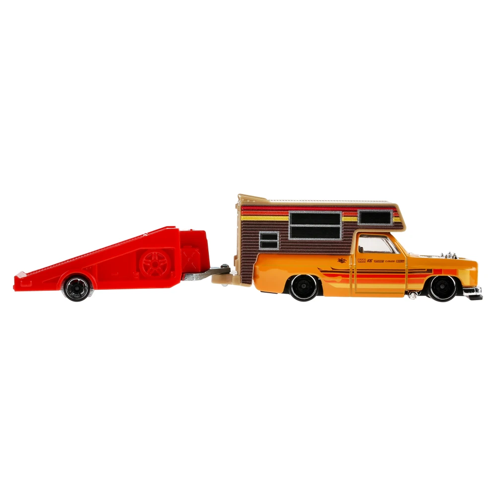 Chevy Silverado Driftcation — JKP33 — Orange w/ Red Trailer — imagem 4
