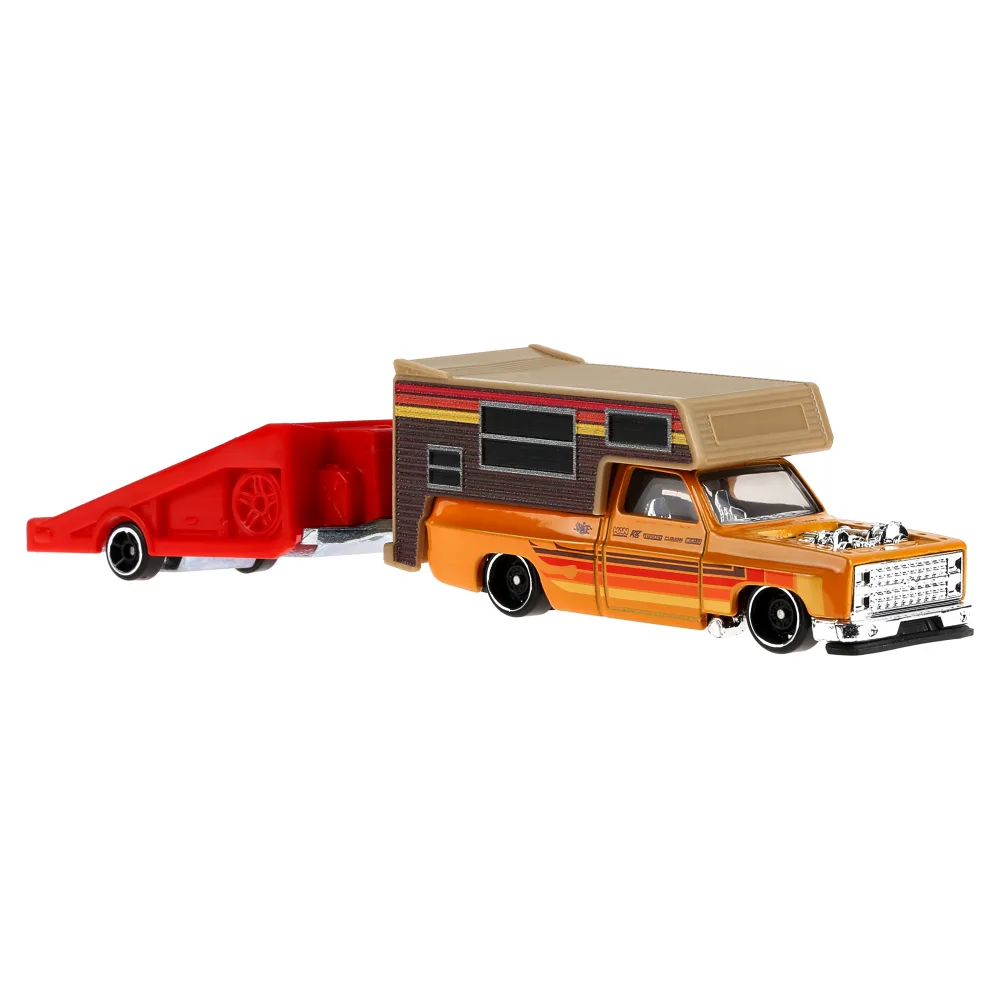 Chevy Silverado Driftcation — JKP33 — Orange w/ Red Trailer — imagem 5