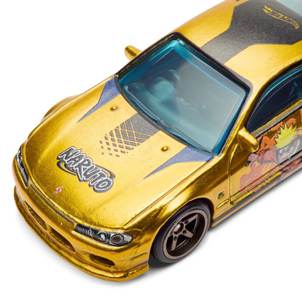 Hot Wheels x NARUTO Nissan Silvia (S15) — JNN04 — Frosted Spectraflame Gold — imagem 5