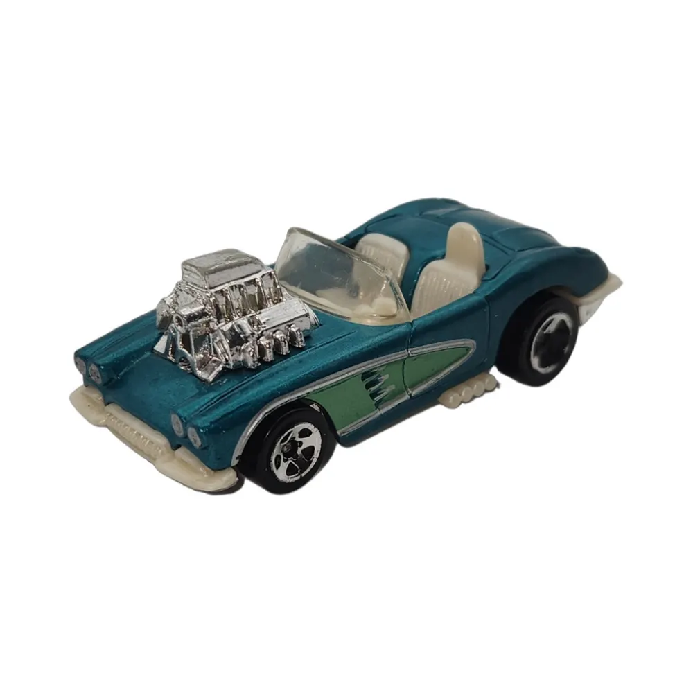 '58 Corvette Coupe — M6965 — Metalflake Aquamarine & Green