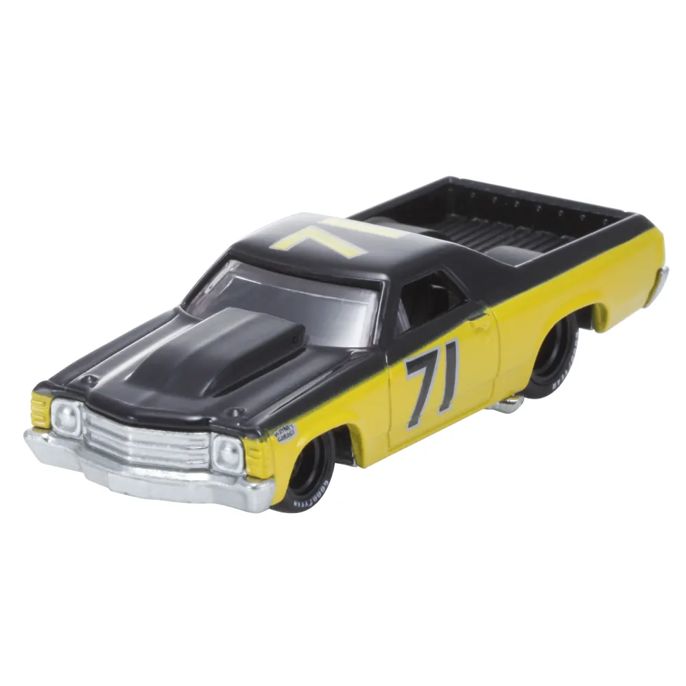 '71 El Camino — R3772 — Black & Metalflake Yellow