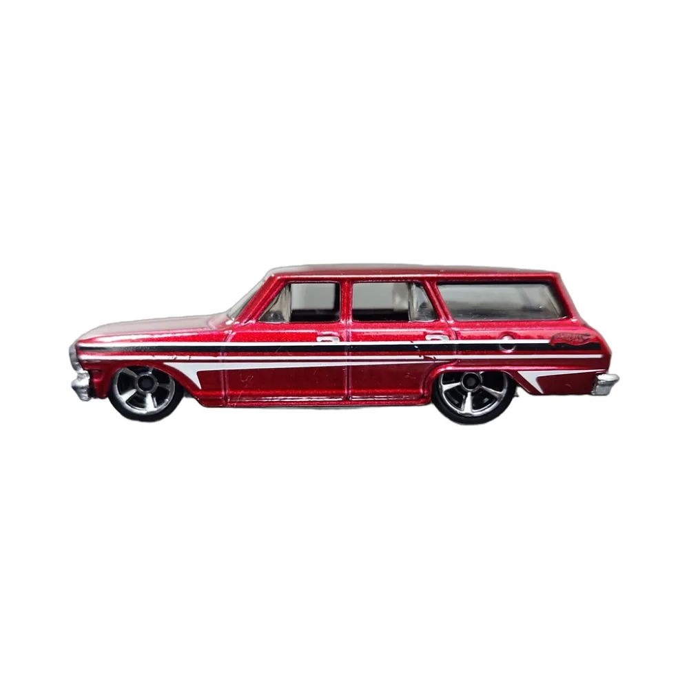 '64 CHEVY NOVA STATION WAGON — X2001 — Metalflake Red — imagem 3