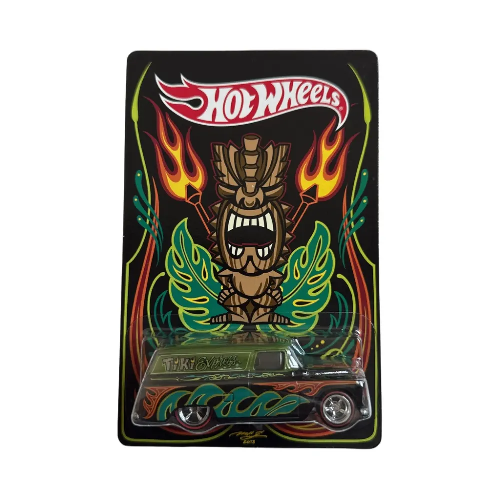 '55 Chevy Panel — Y0612 — Black & Metalflake Green